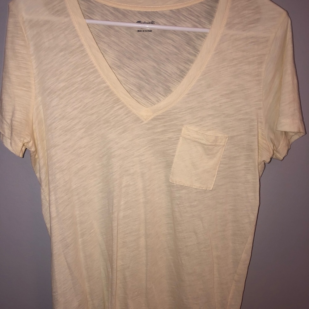 Madewell cream top.